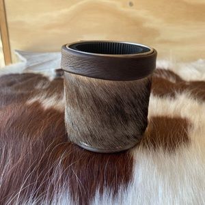 handmade coozie- real wildebeest